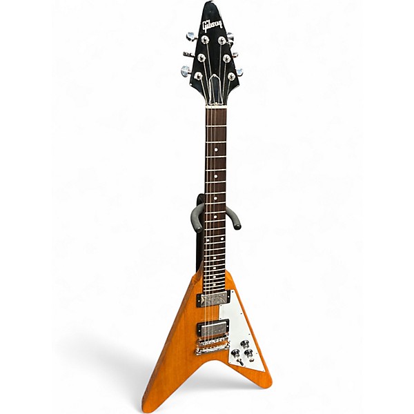 Used 2022 Gibson Flying V Natural Solid Body Electric Guitar