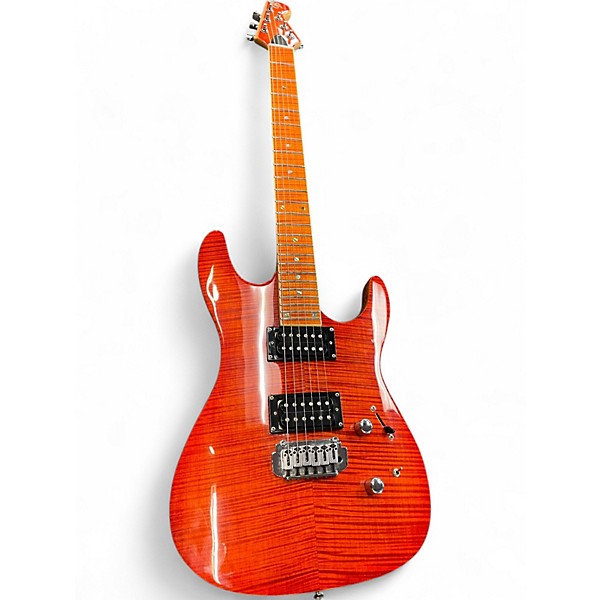 Used Brownsville USA101 Trans Amber Solid Body Electric Guitar