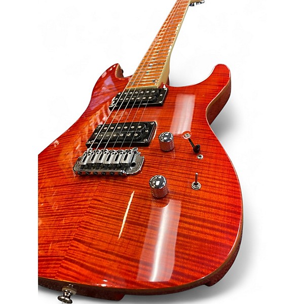 Used Brownsville USA101 Trans Amber Solid Body Electric Guitar