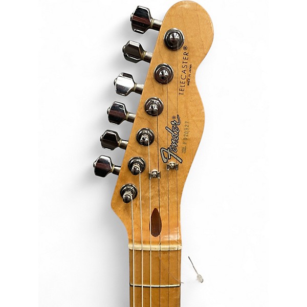 Used 1980s Fender MIJ Telecaster Black Solid Body Electric Guitar