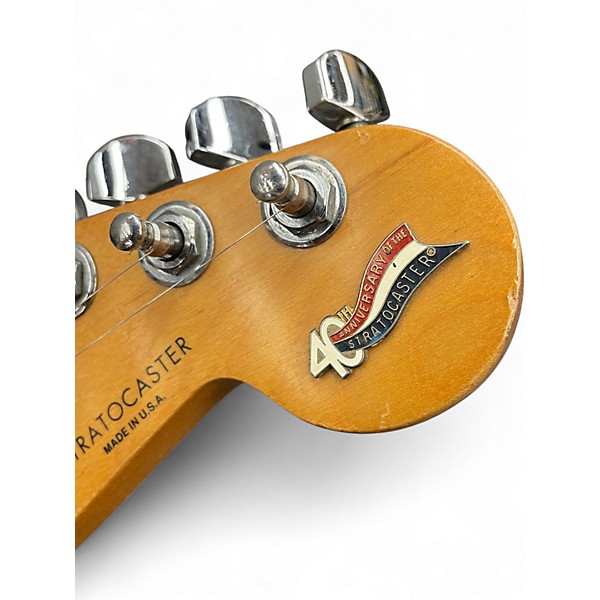 Used Fender 40th Anniversary American Stratocaster Black Solid Body Electric Guitar