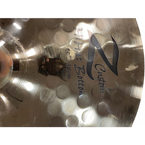 Used Zildjian 15in Z Custom Hi Hat Pair Cymbal