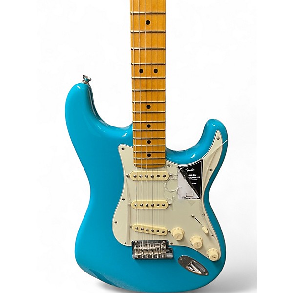 Used Fender American Professional II Stratocaster Miami Blue Solid Body Electric Guitar