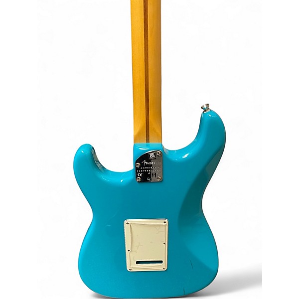 Used Fender American Professional II Stratocaster Miami Blue Solid Body Electric Guitar