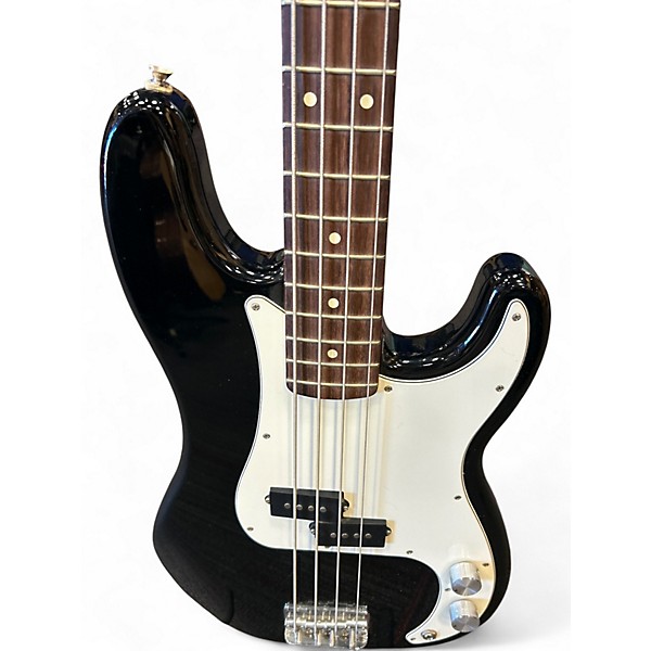 Used Fender Standard Precision Bass Black Electric Bass Guitar