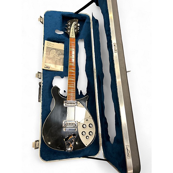 Used Rickenbacker 620 Black Solid Body Electric Guitar