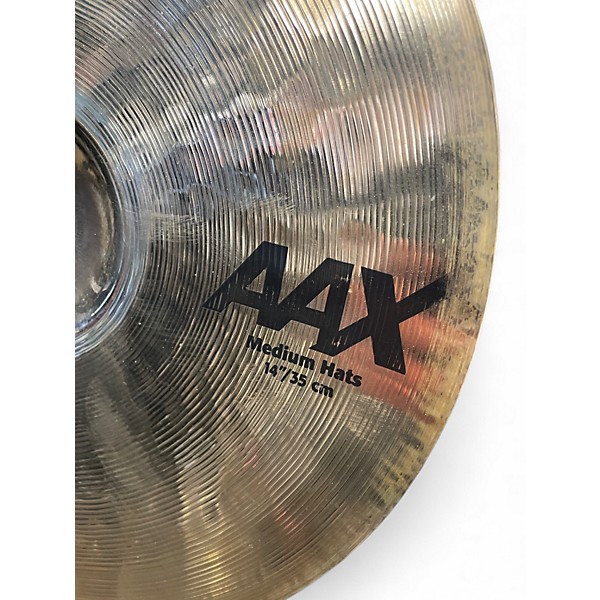 Used SABIAN 14in AAX MEDIUM HI HAT PAIR Cymbal
