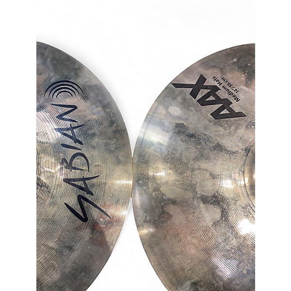 Used SABIAN 14in AAX MEDIUM HI HAT PAIR Cymbal
