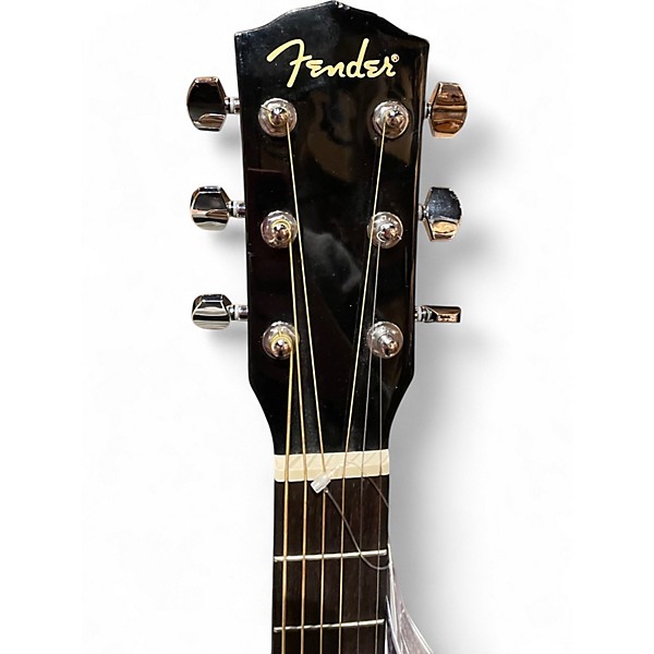 Used Fender CD60 Dreadnought Black Acoustic Guitar