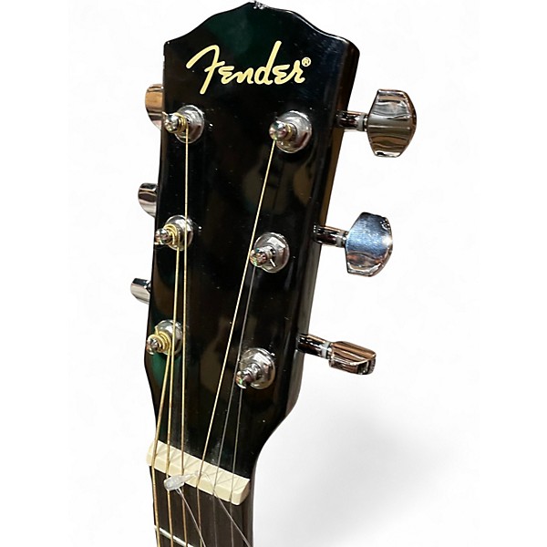 Used Fender CD60 Dreadnought Black Acoustic Guitar