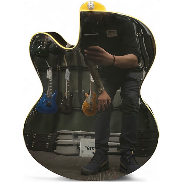 Used Ibanez AEB5E Black Acoustic Bass Guitar