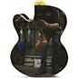 Used Ibanez AEB5E Black Acoustic Bass Guitar