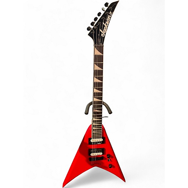 Used Jackson JS32T King V Candy Apple Red Solid Body Electric Guitar