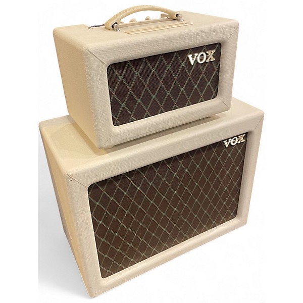 Used VOX AC4TVH 4-Watt 1x12" Mini Guitar Amp Half Stack with V112TV C Guitar Combo Amp