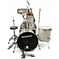 Used Ludwig 5 Piece Accent Silver Drum Kit thumbnail