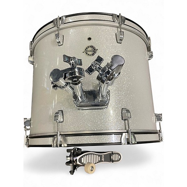 Used Ludwig 5 Piece Accent Silver Drum Kit