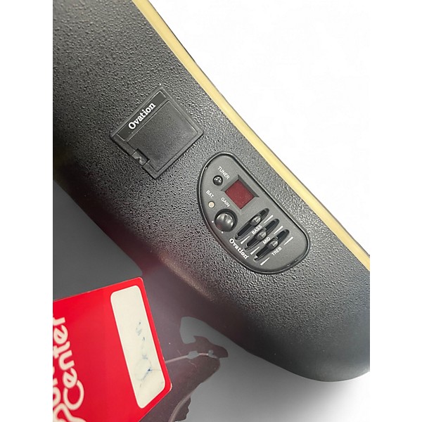 Used Ovation GC24D Celebrity Crimson Red Trans Acoustic Electric Guitar