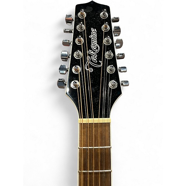 Used Takamine GDS38CE-BLK Black 12 String Acoustic Electric Guitar