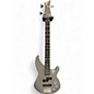 Used Mitchell MB100 Short Scale Metallic Gray Electric Bass Guitar thumbnail