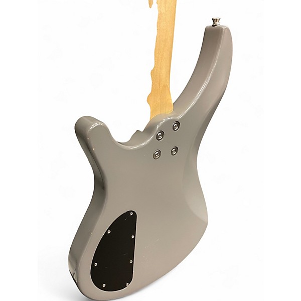 Used Mitchell MB100 Short Scale Metallic Gray Electric Bass Guitar