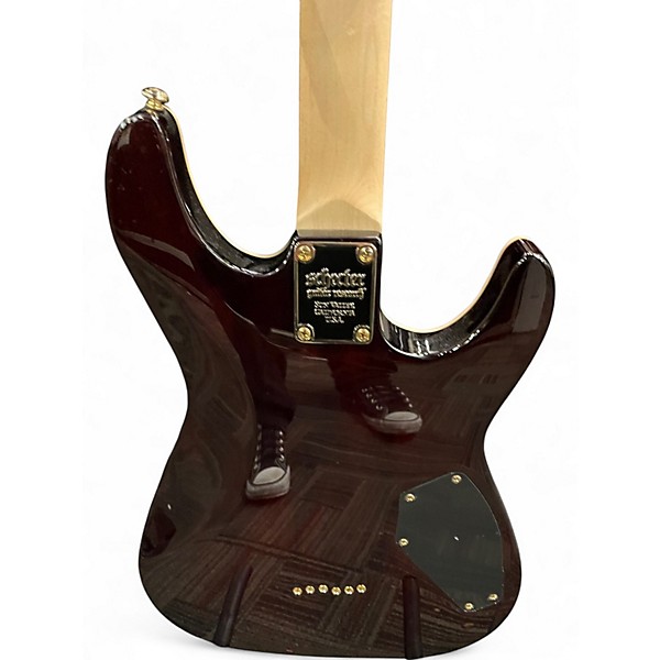 Used Schecter Guitar Research Omen Extreme 6 Left Handed Natural Electric Guitar