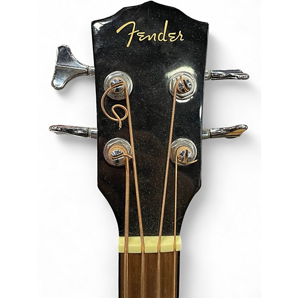 Used Fender CB60SCE Black Acoustic Bass Guitar