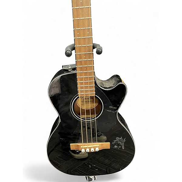 Used Fender CB60SCE Black Acoustic Bass Guitar