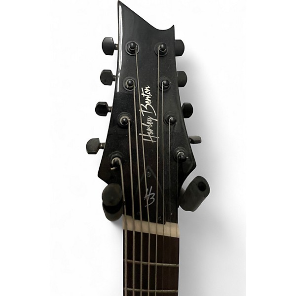Used Harley Benton  H3 8 string Black Solid Body Electric Guitar