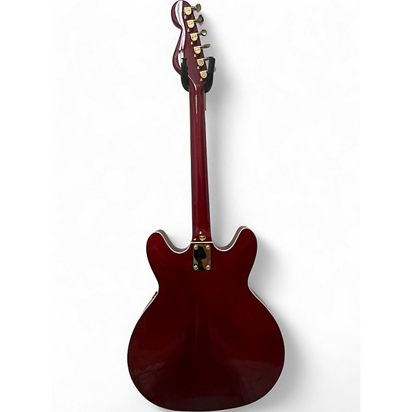 Used Hagstrom  Viking Deluxe Dakota Red Hollow Body Electric Guitar