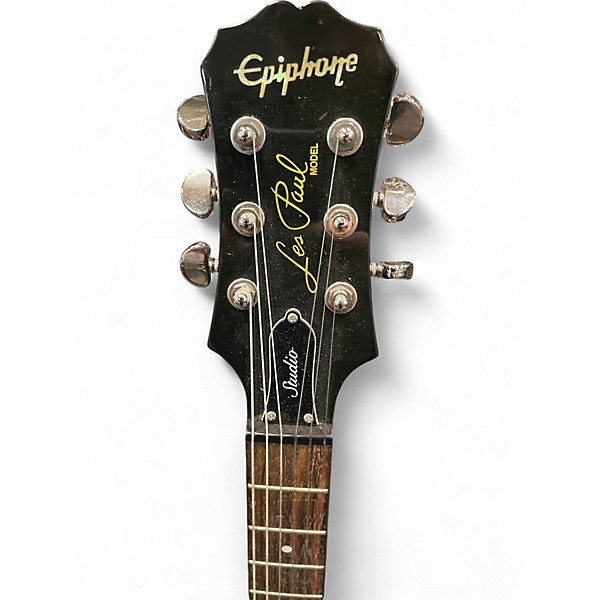 Used Epiphone Les Paul Studio Ebony Solid Body Electric Guitar