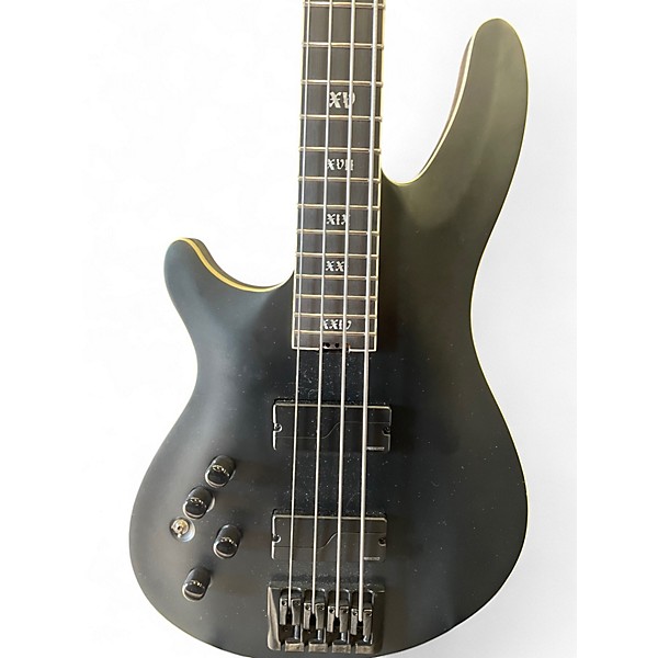 Used Schecter Guitar Research SLS ELITE-4 EVIL TWIN Satin Black Electric Bass Guitar
