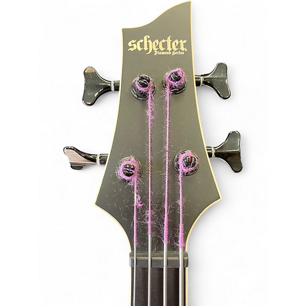 Used Schecter Guitar Research SLS ELITE-4 EVIL TWIN Satin Black Electric Bass Guitar