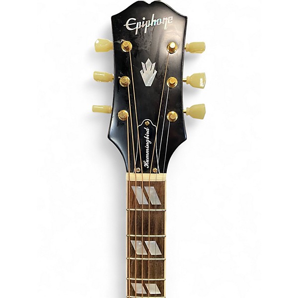 Used Epiphone Inspired by Gibson Hummingbird Cherry Sunburst Acoustic Electric Guitar