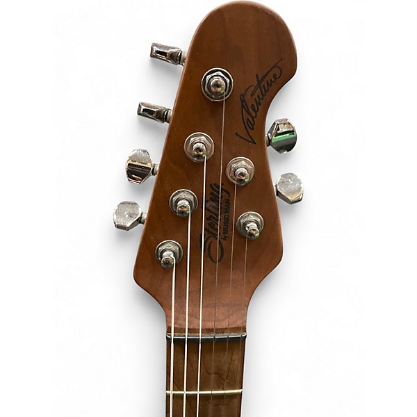 Used Sterling by Music Man Valentine JV60C Natural Hollow Body Electric Guitar