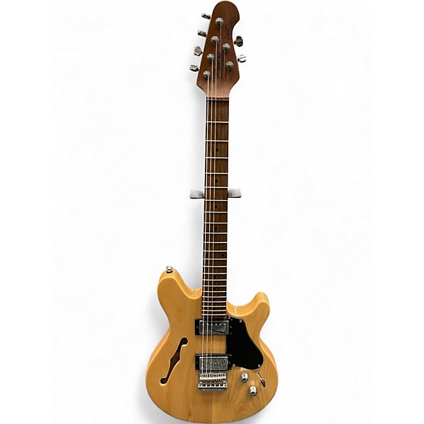 Used Sterling by Music Man Valentine JV60C Natural Hollow Body Electric Guitar