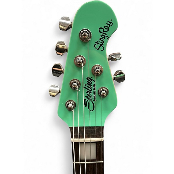 Used Sterling by Music Man Sting Ray Plus SR50X Seafoam Green Solid Body Electric Guitar