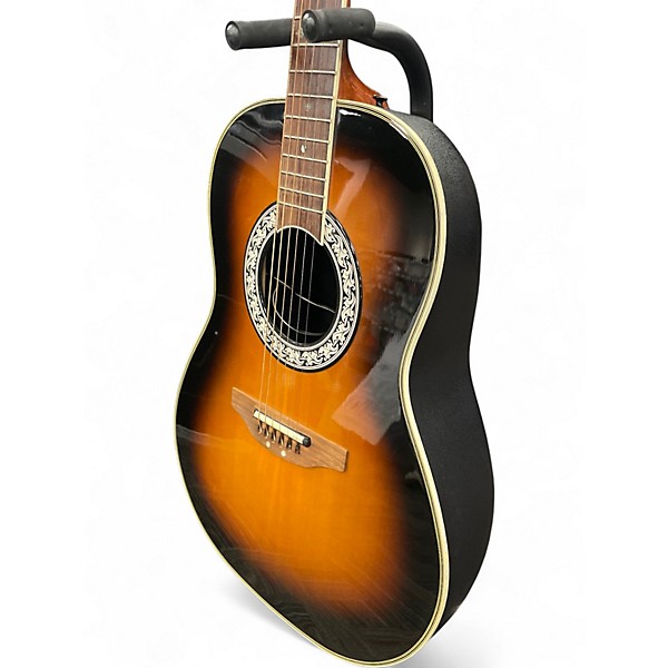 Used Ovation 1517S Ultra Series Sunburst Acoustic Electric Guitar