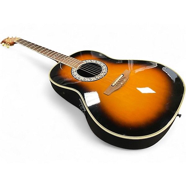 Used Ovation 1517S Ultra Series Sunburst Acoustic Electric Guitar