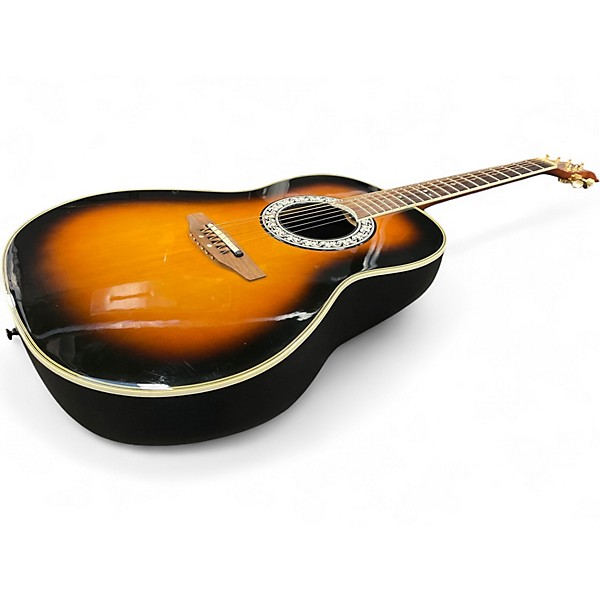 Used Ovation 1517S Ultra Series Sunburst Acoustic Electric Guitar