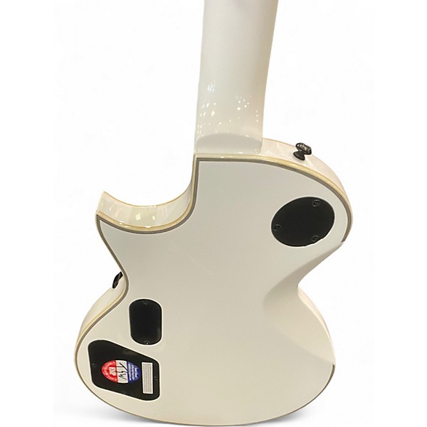 Used ESP LTD James Hetfield Signature Iron Cross Alpine White Solid Body Electric Guitar