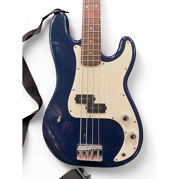 Used Squier p bass navy blue Electric Bass Guitar