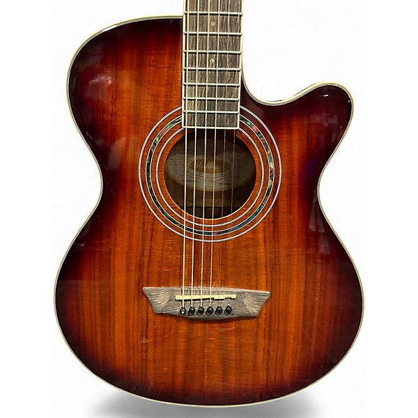 Used Washburn EA55G-A-U KOA BURST Acoustic Electric Guitar
