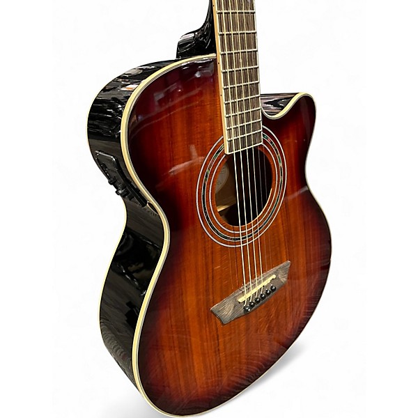 Used Washburn EA55G-A-U KOA BURST Acoustic Electric Guitar