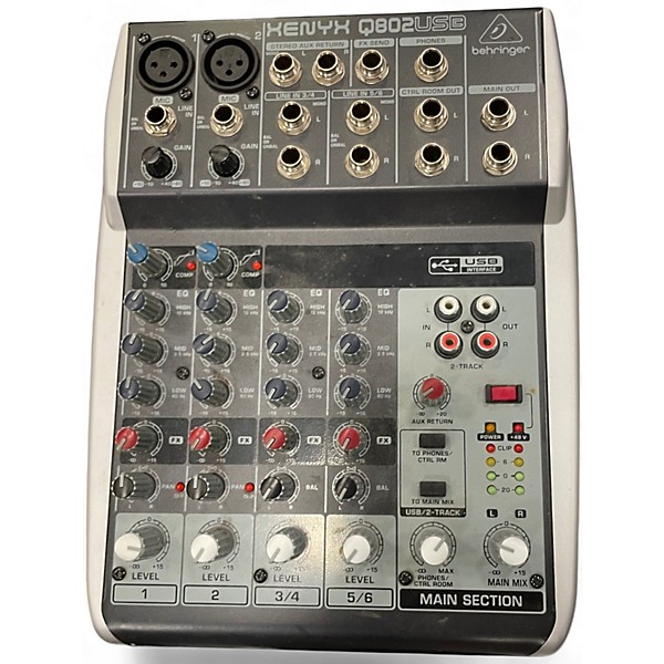 Used Behringer Xenyx Q802USB Unpowered Mixer