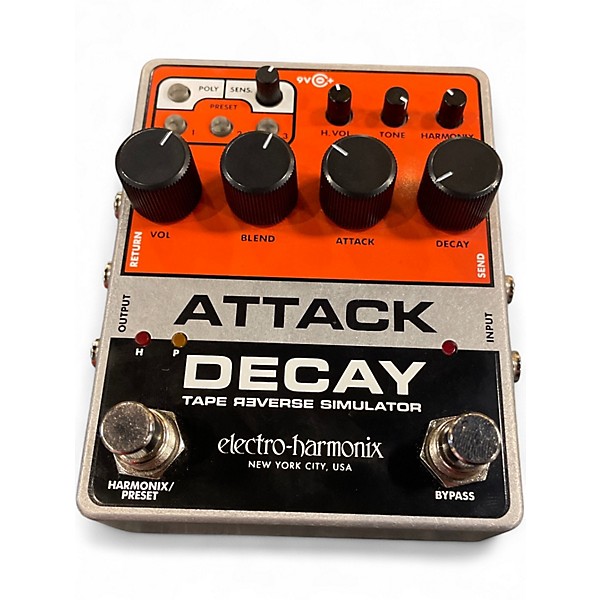 Used Electro-Harmonix ATTACK DECAY TAPE REVERSE SIMULATOR Effect Pedal