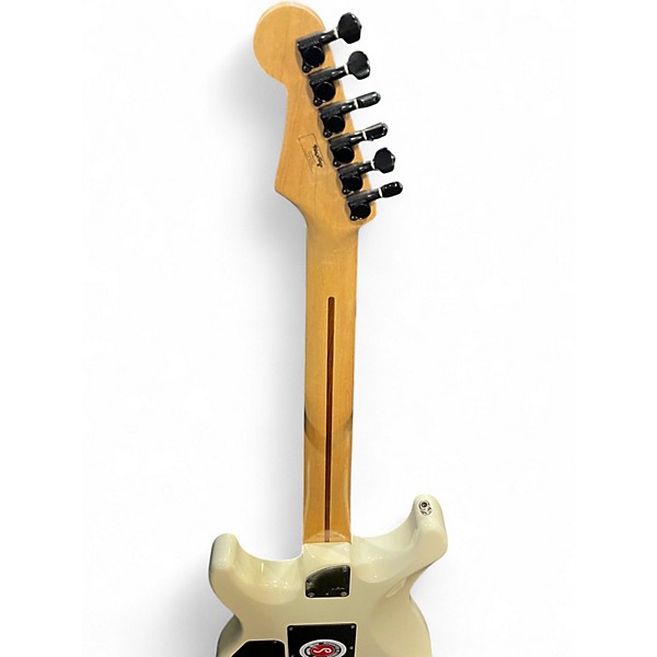 Vintage 1980s Fender HM Heavy Metal Stratocaster White Solid Body Electric Guitar