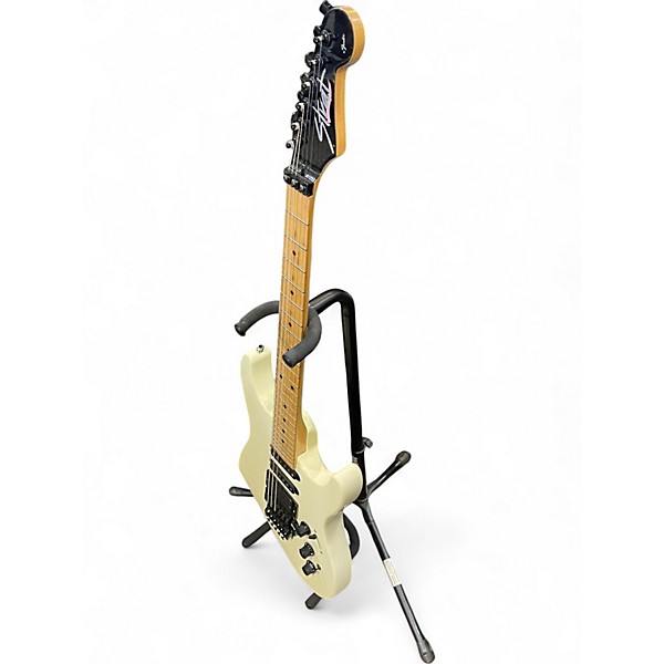 Vintage 1980s Fender HM Heavy Metal Stratocaster White Solid Body Electric Guitar