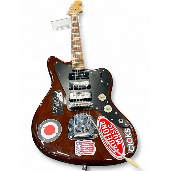 Used Fender Noventa Jazzmaster Brown Solid Body Electric Guitar
