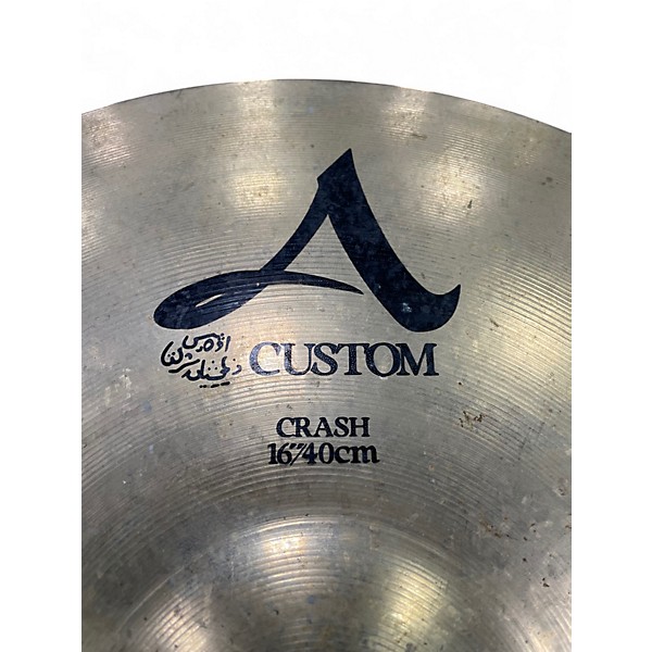 Used Zildjian 16in A Custom Crash Cymbal