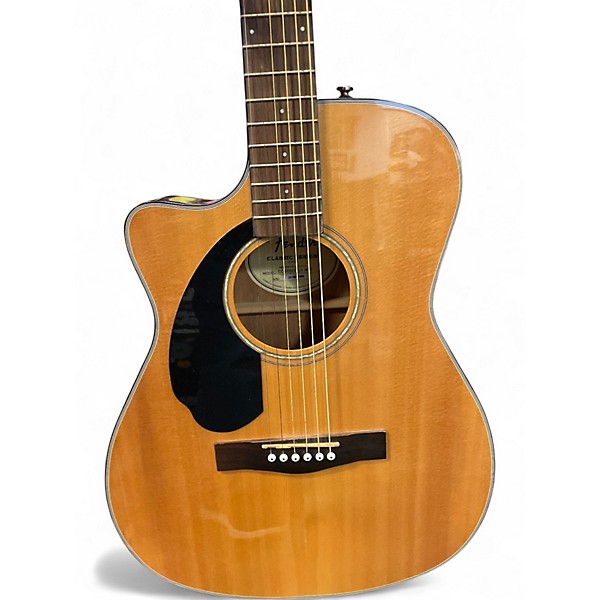 Used Fender CC60SCE LH Natural Acoustic Electric Guitar